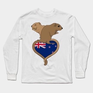 Gerbil New Zealand (light) Long Sleeve T-Shirt